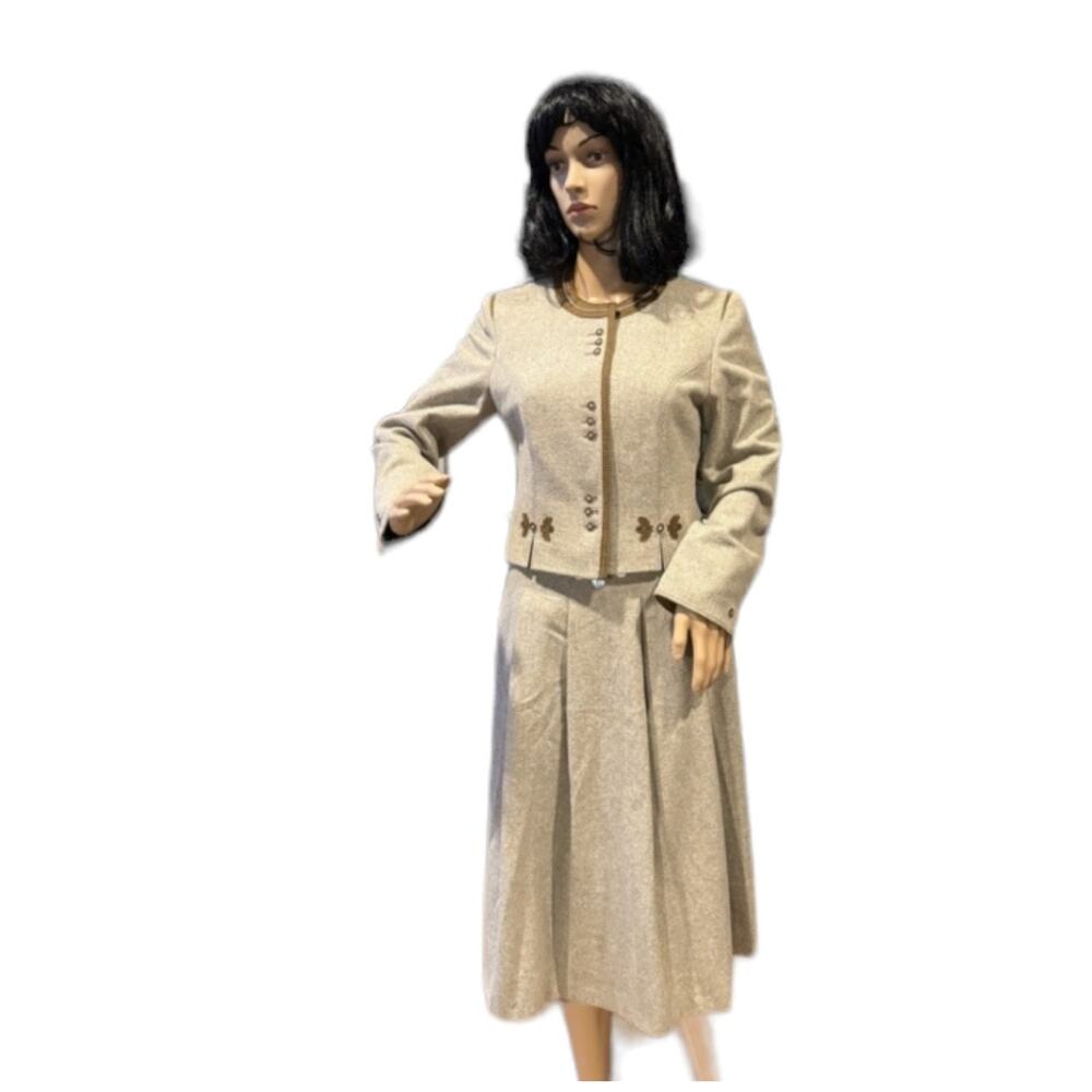 Vintage Echter Österreichischer Loden Austrian skirt suit size small - Picture 10 of 16